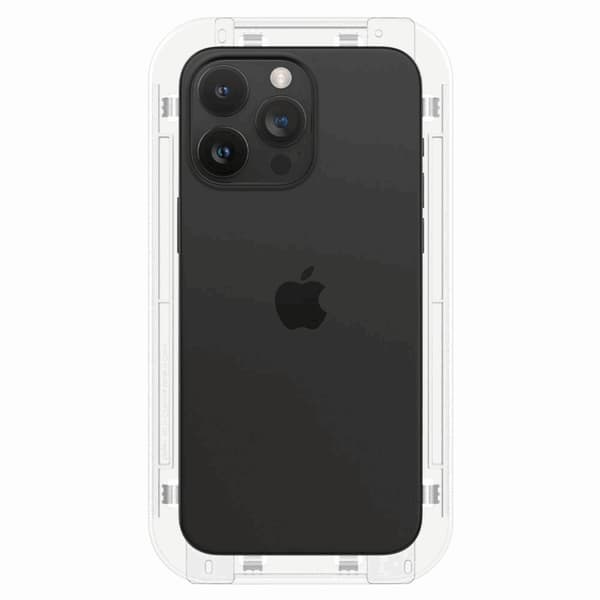 Spigen [2-Pack] iPhone 15 Pro Max Härdat Glas Skärmskydd 'EZ' Fit Transparent