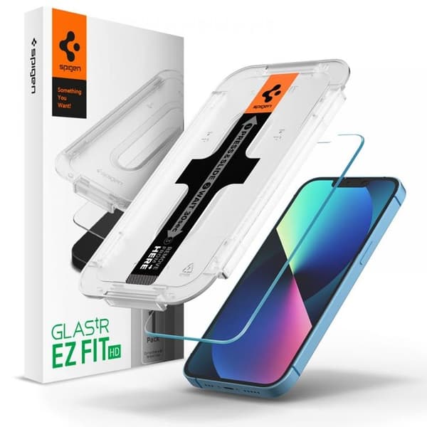 Spigen Härdat Glas Skärmskydd iPhone 13/13 PRO/14/16E - Transparent Transparent
