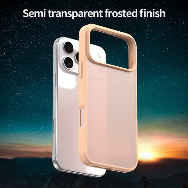 Mobilskal till iPhone 17 Pro Max Skin Touch Matte - Rosa Rosa