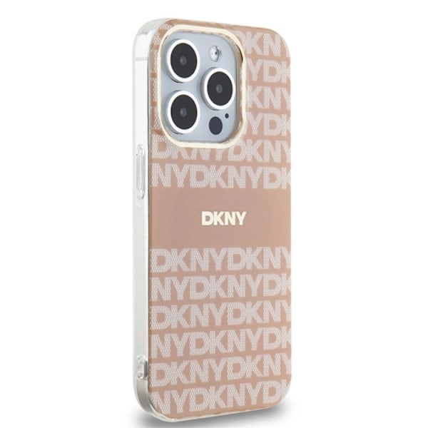 DKNY iPhone 14 Pro Max Mobilskal Magsafe IML Mono & Stripe - Rosa