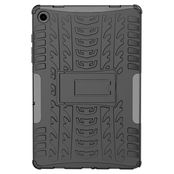 Mobilskal till Galaxy Tab A9 Plus Tire Texture med Kickstand Svart