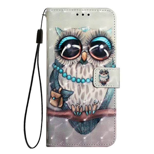iPhone 16 Pro Plånboksfodral Printing Pattern Med Rem Grå
