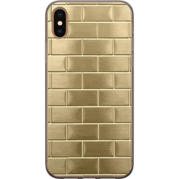 Mobilskal till Apple iPhone XS Max med Gyllene Murstenar