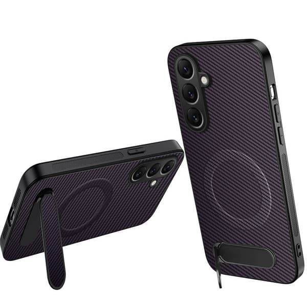 WANLONFENG Mobilskal för Samsung Galaxy S26 Plus Magnetiskt Kickstand - Lila