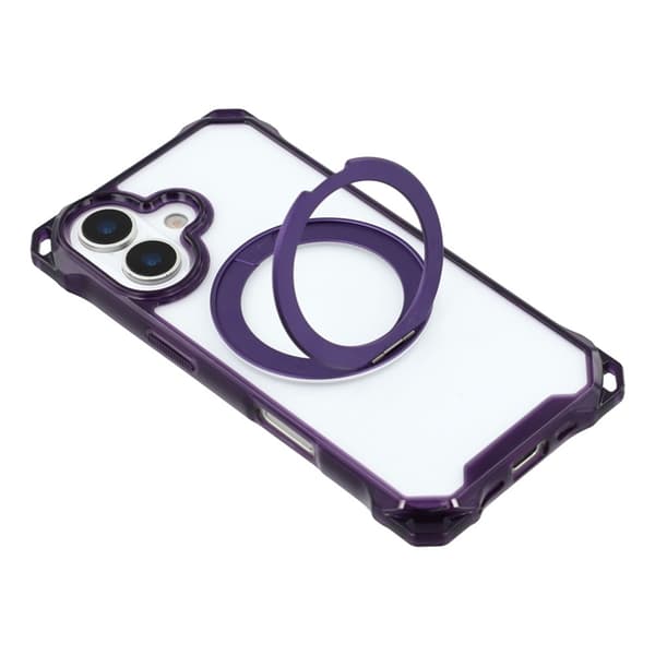Mobilskal till iPhone 17 MagSafe Ring Kickstand - Lila Lila