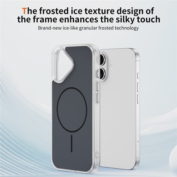 Mobilskal till iPhone 17 MagSafe Skin Touch TPU PC Svart