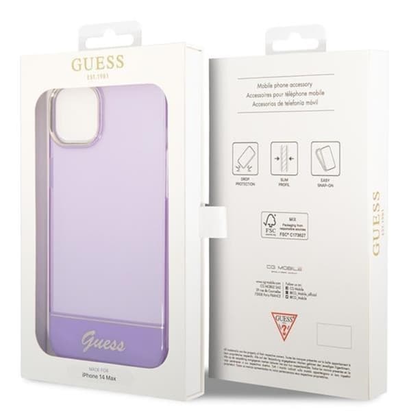 GUESS iPhone 14 Plus Skal Translucent - Lilla Lila
