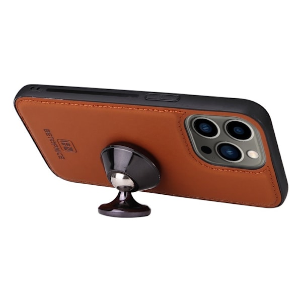 BETOPNICE iPhone 13 Pro Plånboksfodral - Avtagbart Konstläder - Brun