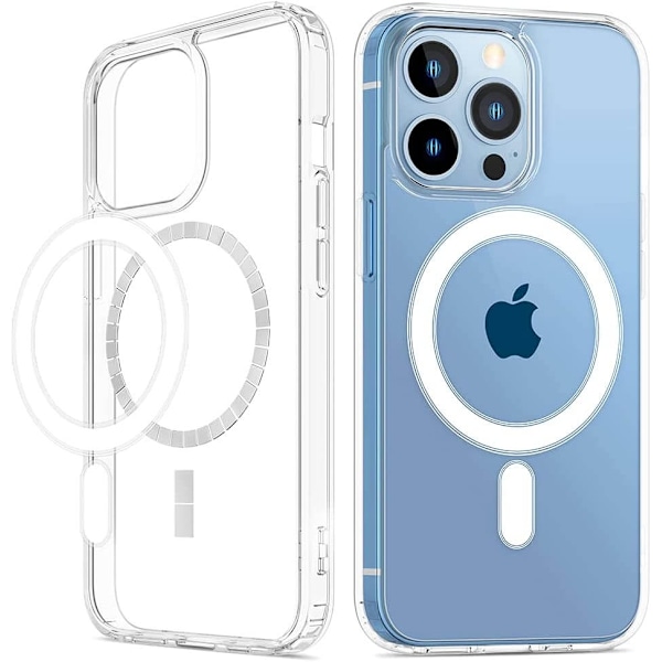 Tech-Protect iPhone 14 Pro -puhelinkuori Magsafe Mood - Spring Daisy Transparent