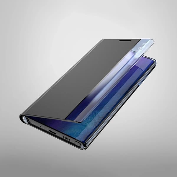 Galaxy A35 Fodral Sleep View med Flap - Blå Blå
