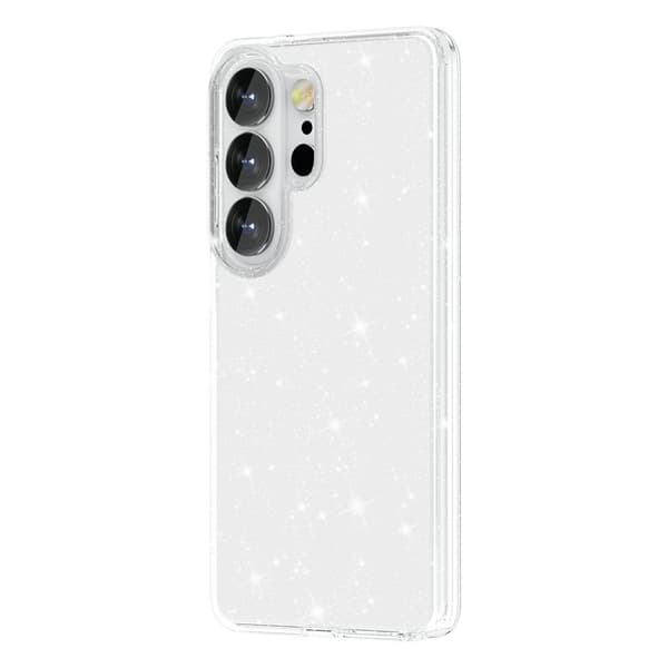 Mobilskal för Samsung Galaxy S26 Ultra Glittrande TPU + PC - Vit