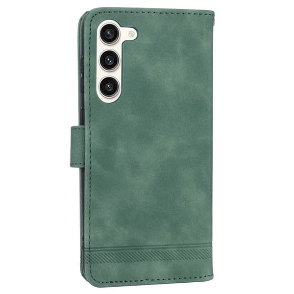 DIERFENG DF-03 Plånboksfodral till Samsung Galaxy S23+ - Konstläder - Grön