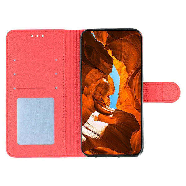 OnePlus 15 5G Plånboksfodral Imprint PU Läder Röd