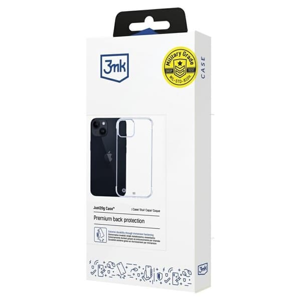 3MK Mobilskal till iPhone 15 Plus Just20g - Clear Transparent