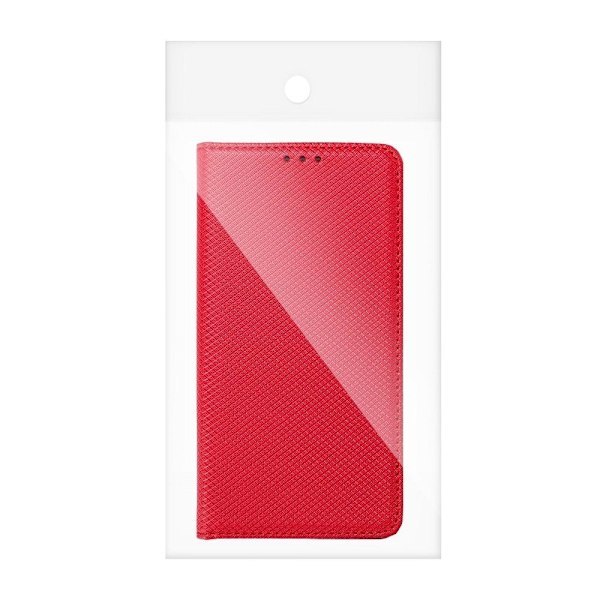 Galaxy A22 4G Pungetui Smart Kunstlæder - Rød Röd