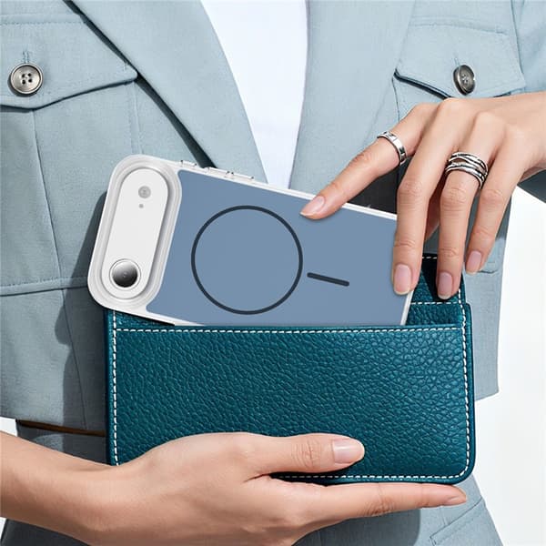 Mobilskal till iPhone Air MagSafe Skin Touch TPU PC - Blå Blå