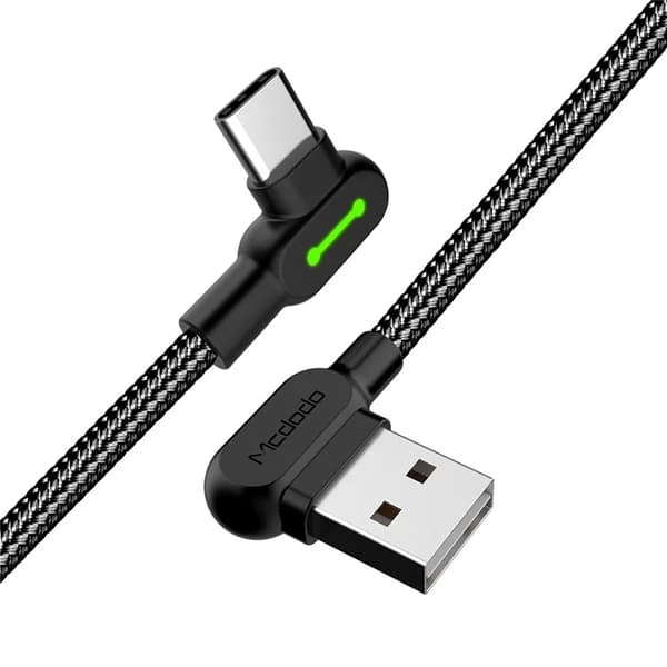MCDODO USB-A - USB-C Kabel 0.5m CA-5280 Button Svart Svart