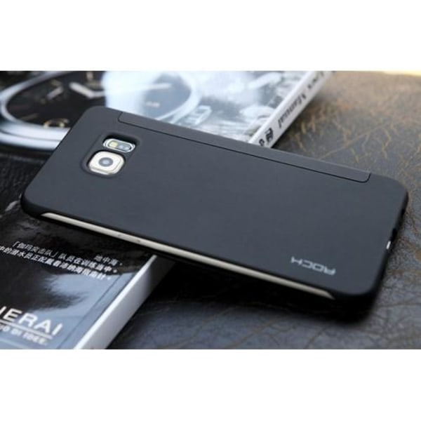 Rock DR. V Mobiltelefon cover til Samsung Galaxy S6 Edge Plus - Sort Black
