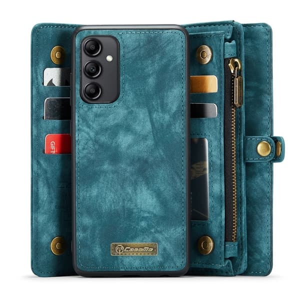 CASEME 008 för Samsung Galaxy A54 5G Konstläder Plånboksfodral Blå