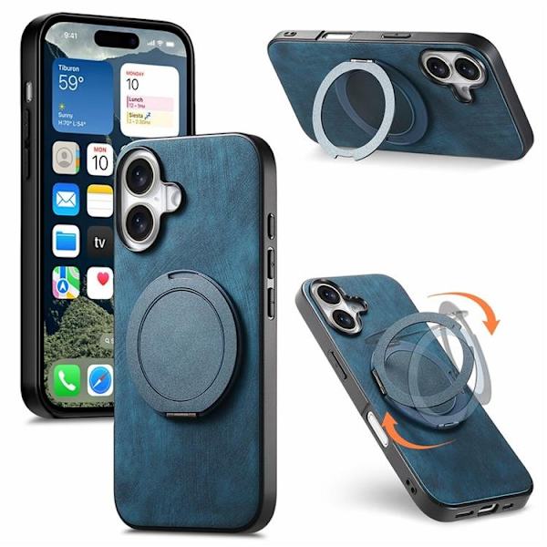 Mobilskal till iPhone 17 Rotating Kickstand - Blå Blå