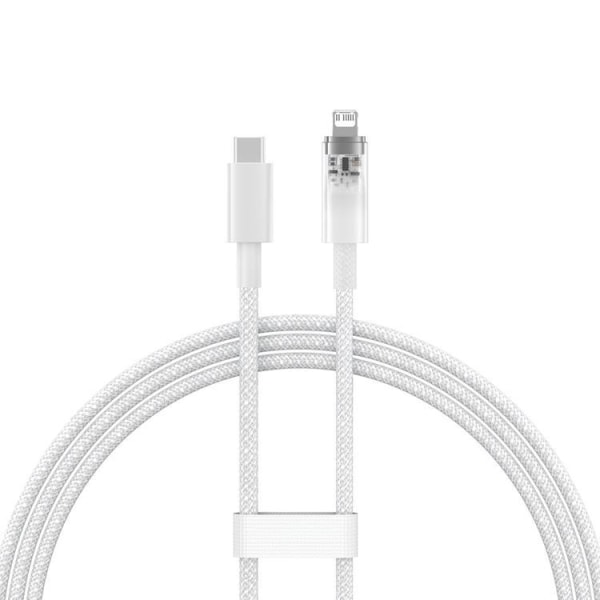 Baseus USB-C till lightning kabel 20W 2m Explorer - Vit