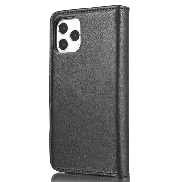 DG.MING iPhone 13 Plånboksfodral Full Protection Äkta läder Svart