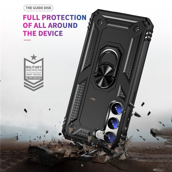 Galaxy S23 Plus Skal Ringhållare Kickstand - Svart Svart