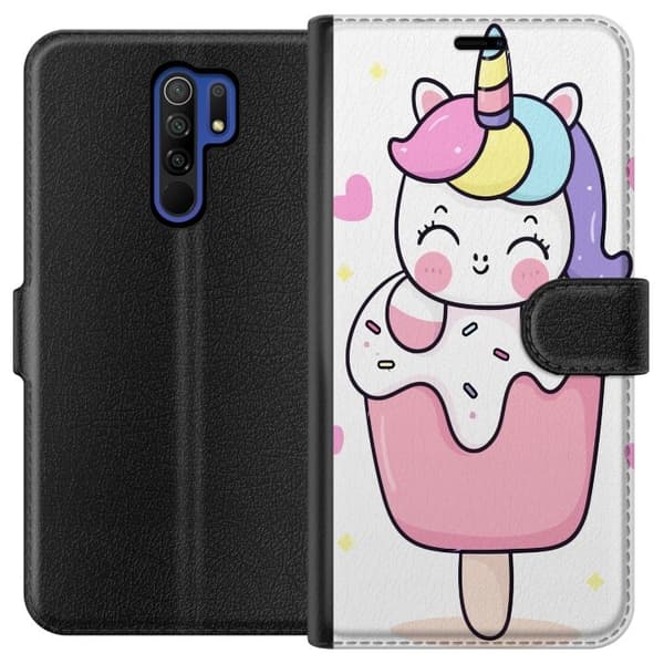 Pung Taske til Xiaomi Redmi 9 med Happy Unicorn