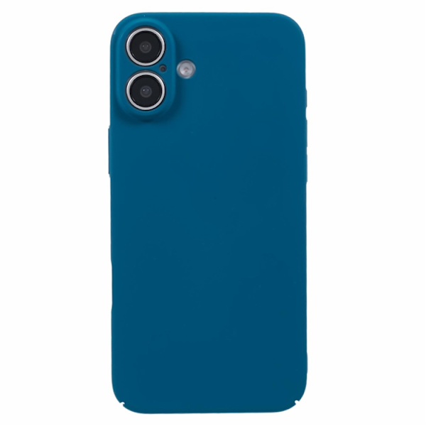 Mobilskal till iPhone 16 Skin-Touch Rubberized PC - Blå Blå