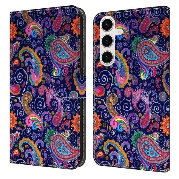 Plånboksfodral för Samsung Galaxy S26 Plus Mönstertryck Ställ - Svart