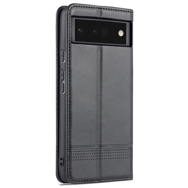 AZNS Google Pixel 6 Plånboksfodral - Praktisk Flip Design Konstläder - Svart