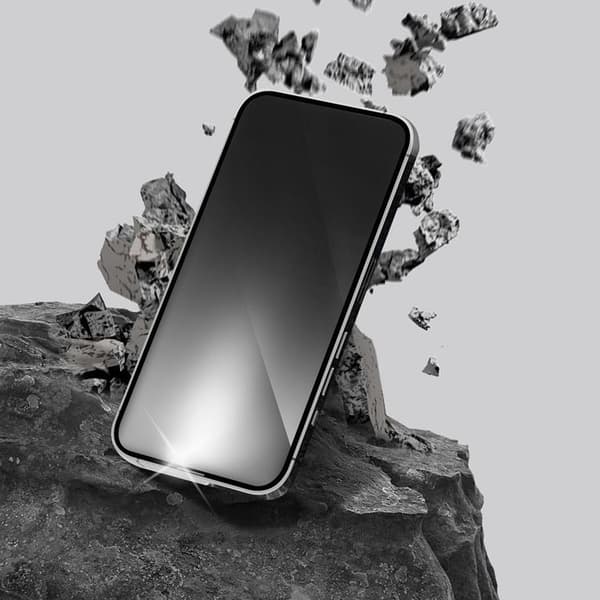 Forcell iPhone 12 Pro Max Härdat Glas Skärmskydd Ultra Clear - Svart Transparent