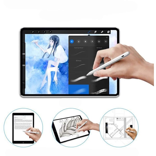 Digital Stylus Penna iPad - Vit Vit