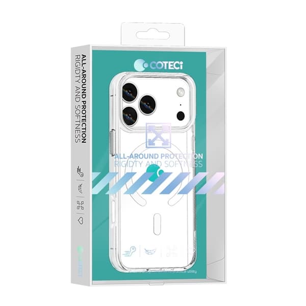 Coteci Mobilskal till iPhone 17 Pro Max MagSafe Crystal Transparent