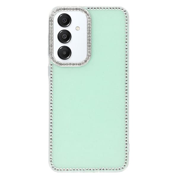 Mobilskal för Samsung Galaxy S26 Glitterkant TPU + PC - Glittrande Ljusgrön