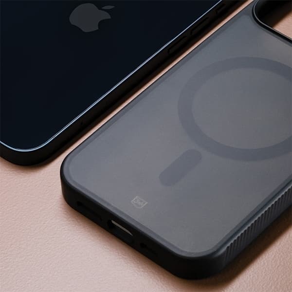 3MK Telefontaske til iPhone 15 Pro MagSafe Smoke - Sort