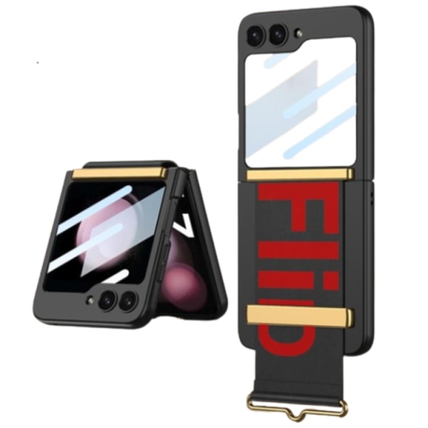 GKK Galaxy Z Flip 5 Mobile Case -ranneke - musta