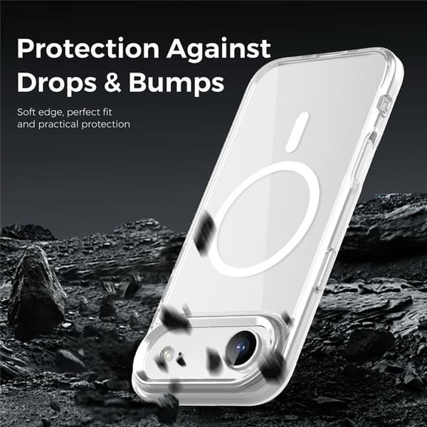 Mobilskal till iPhone Air MagSafe TPU+PC - Transparent Transparent