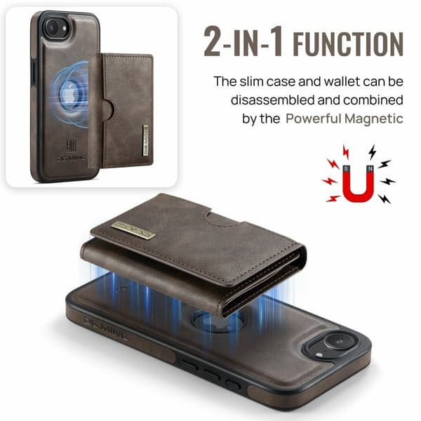 DG.MING M6 Series Mobilskal till iPhone 16e Magnetiskt Brun