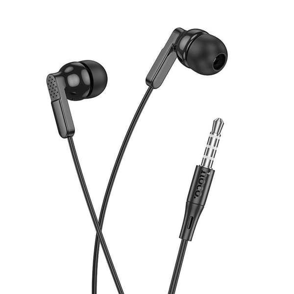 HOCO Trådbundna Hörlurar Jack 3.5 mm med Mikrofon M121 Svart Black