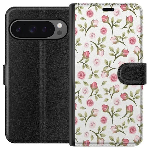 Plånboksfodral till Google Pixel 9 Pro XL med Blommigt