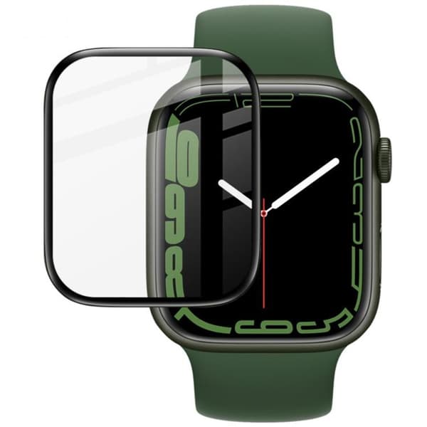 IMAK Rep kestävä näytönsuoja Apple Watch 7 41 mm - musta Black