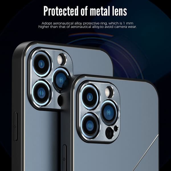 R-JUST RJ-52 Mobilskal till iPhone 14 Pro, Aluminium + TPU, Silver