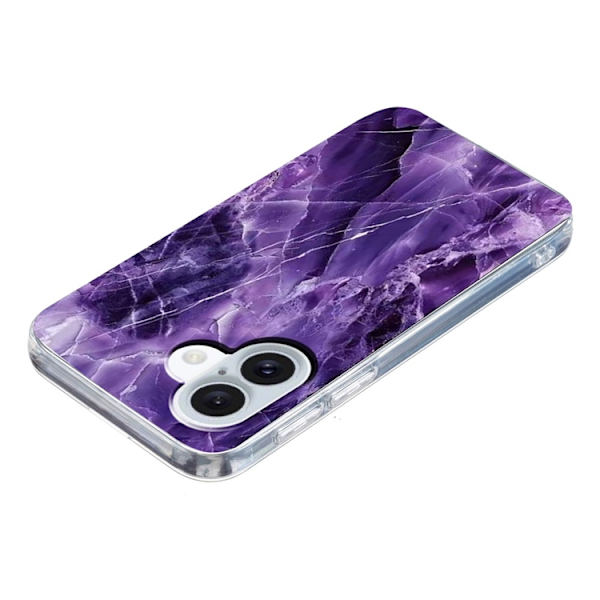 Mobilskal till iPhone 17 Marble Pattern Printing Soft - Lila Lila