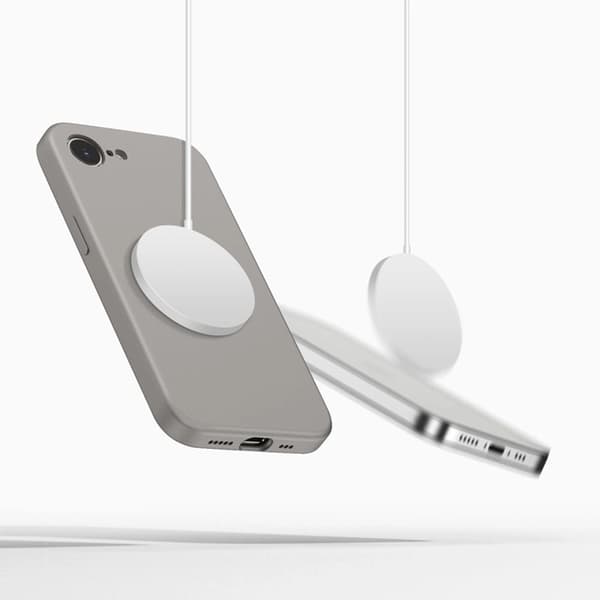 Tech-Protect Mobilskal För iPhone 16e/17e Magsafe Silikon - Stone Grå Grå