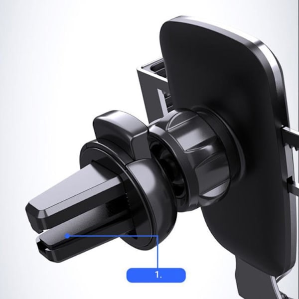 Gravity Smartphone Bilholder Ventilationsgitter - Sort Black