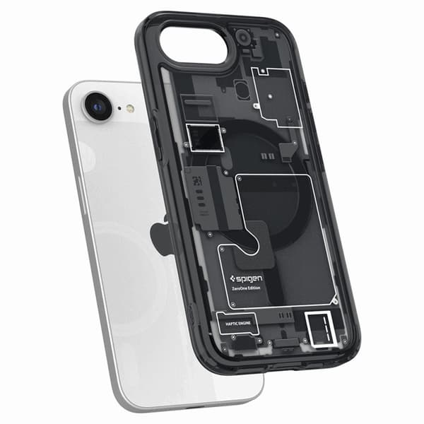 Spigen Telefontaske til iPhone 16e Magsafe Ultra Hybrid - En Sort Svart