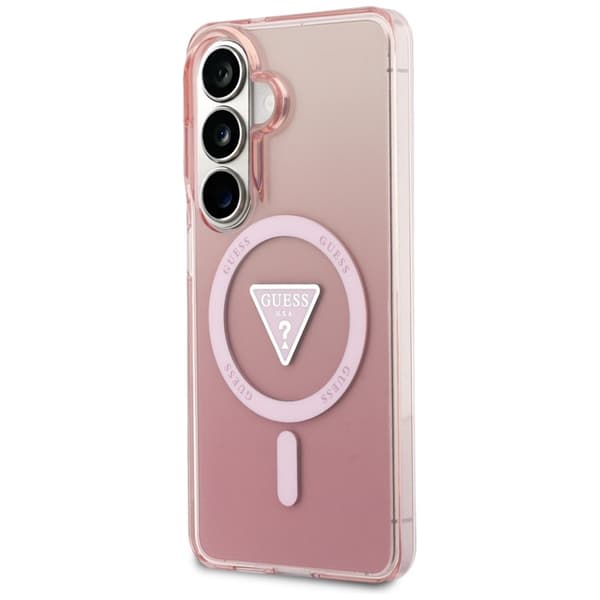 Guess Mobilskal För Galaxy S26 MagSafe IML Gradient Triangle - Rosa Rosa