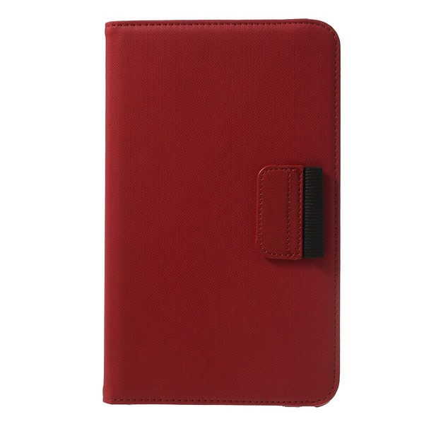 Denim Rotating Plånboksfodral till Samsung Galaxy Tab 4 8.0 (Röd