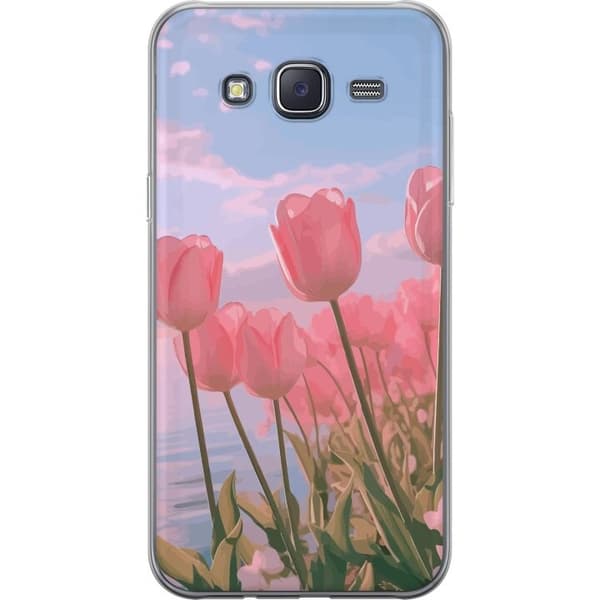Mobilskal till Samsung Galaxy J5 med Rosa Tulpaner